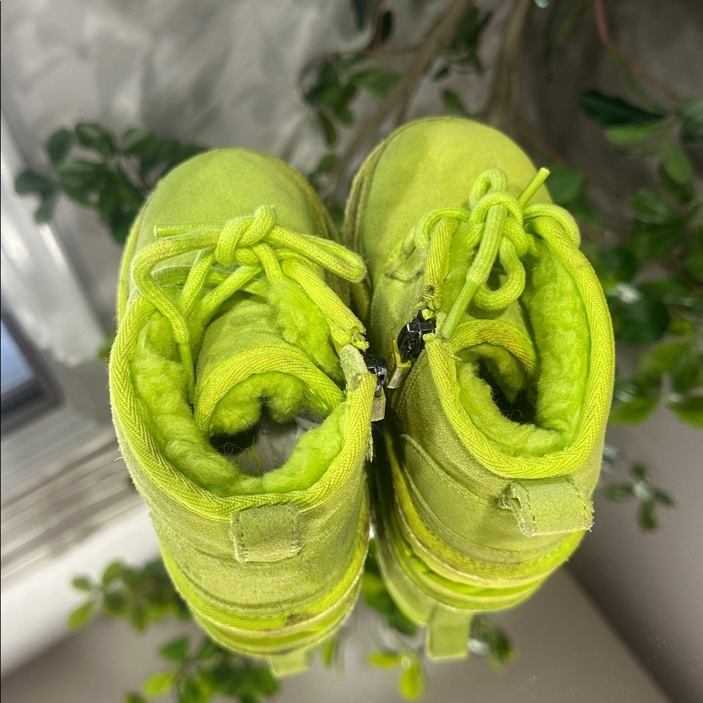 UGG Kids Vibrant Lime Boots - Picture 4 of 10